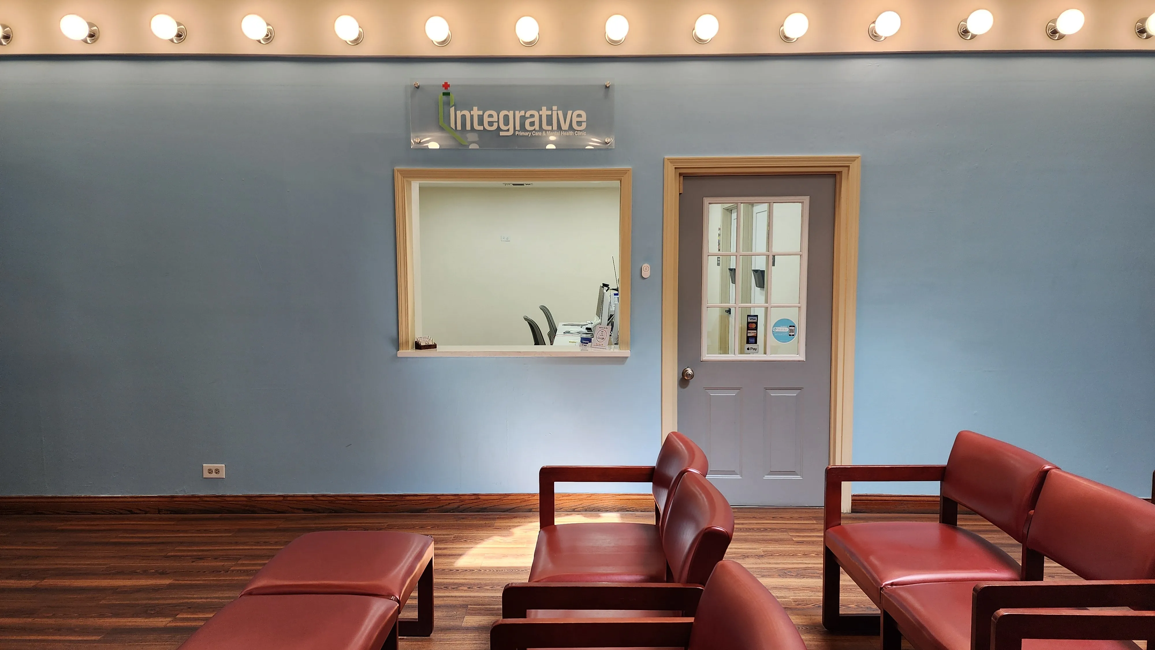 A caring doctor with a patient