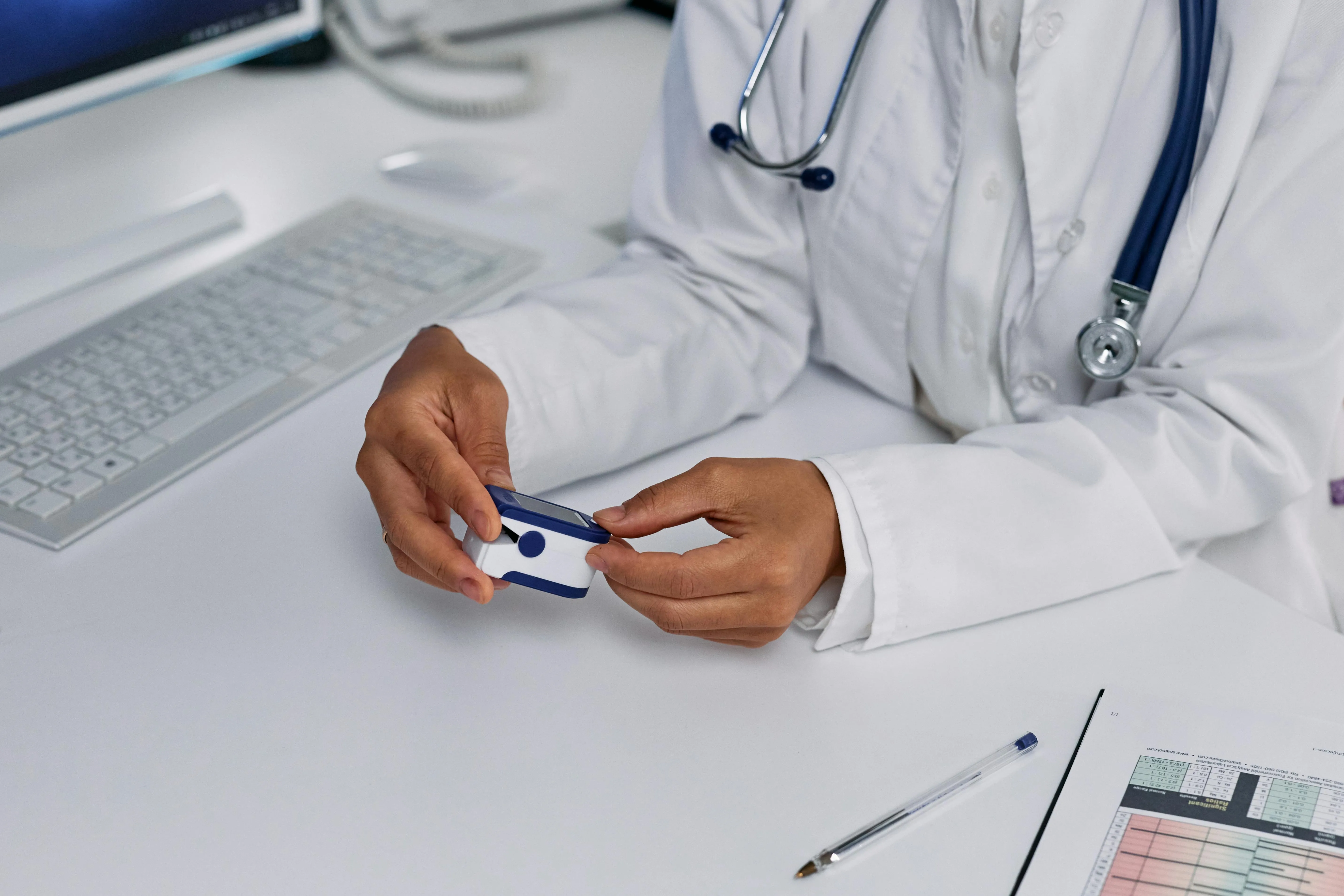 Doctor consulting with a patient