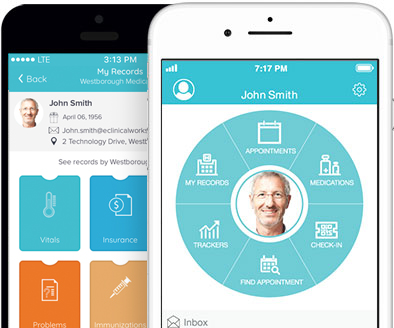 Healow App dashboard screenshot